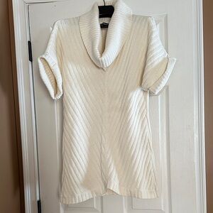 Express Ivory Cowl Neck Long Sweater